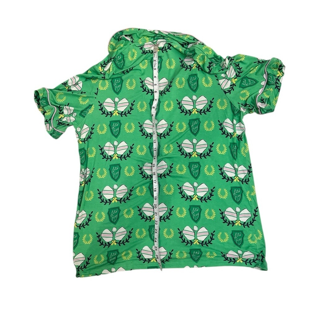 KIKI+ LULU Women's Pajama Set, In A Pickle (Ball), soft bamboo, pickleball Sz L‌ - Picture 2 of 8